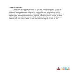 Confession -  Activity - Grades 6-8